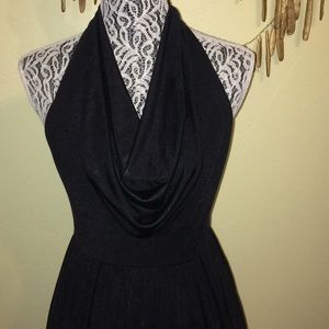 Silence and Noise black backless romper NWT